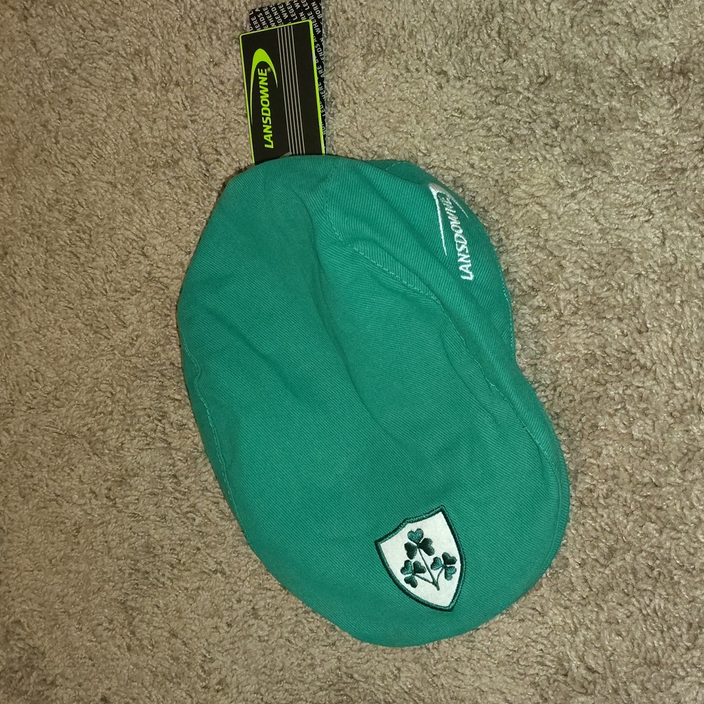Lansdowne Emerald Green Shamrock Flat Cap